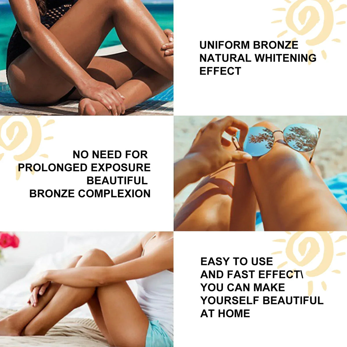 Blushimmer soft brown self-tanning cream for a natural, long-lasting sunless tan, ideal for summer outdoor beach use.