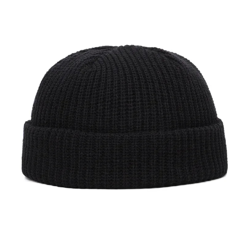 Knitted Hat for Men Women Caps Hip Hop Wool Fashion Simple Warm Skullies Beanies Solid Autumn Winter Beanie Cap Trendy Style