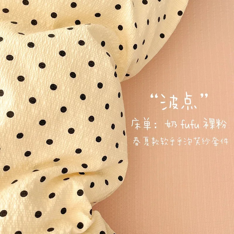 2026 New Lovely Bedding Set King Queen for Home Bedroom Decoration Single-bed for School Dormitory Comfortable Duvet Cover Set
