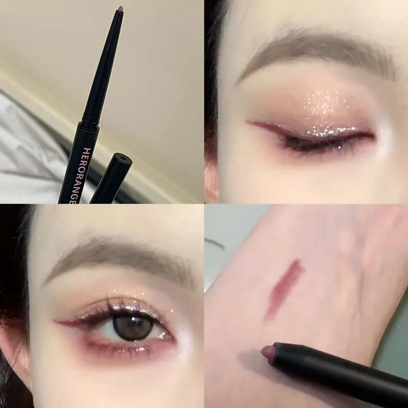 Blushimmer Herorange Silky Eyeliner Gel Pen with vibrant color, waterproof, smudge-proof, and easy to apply for natural, long-lasting eye makeup.