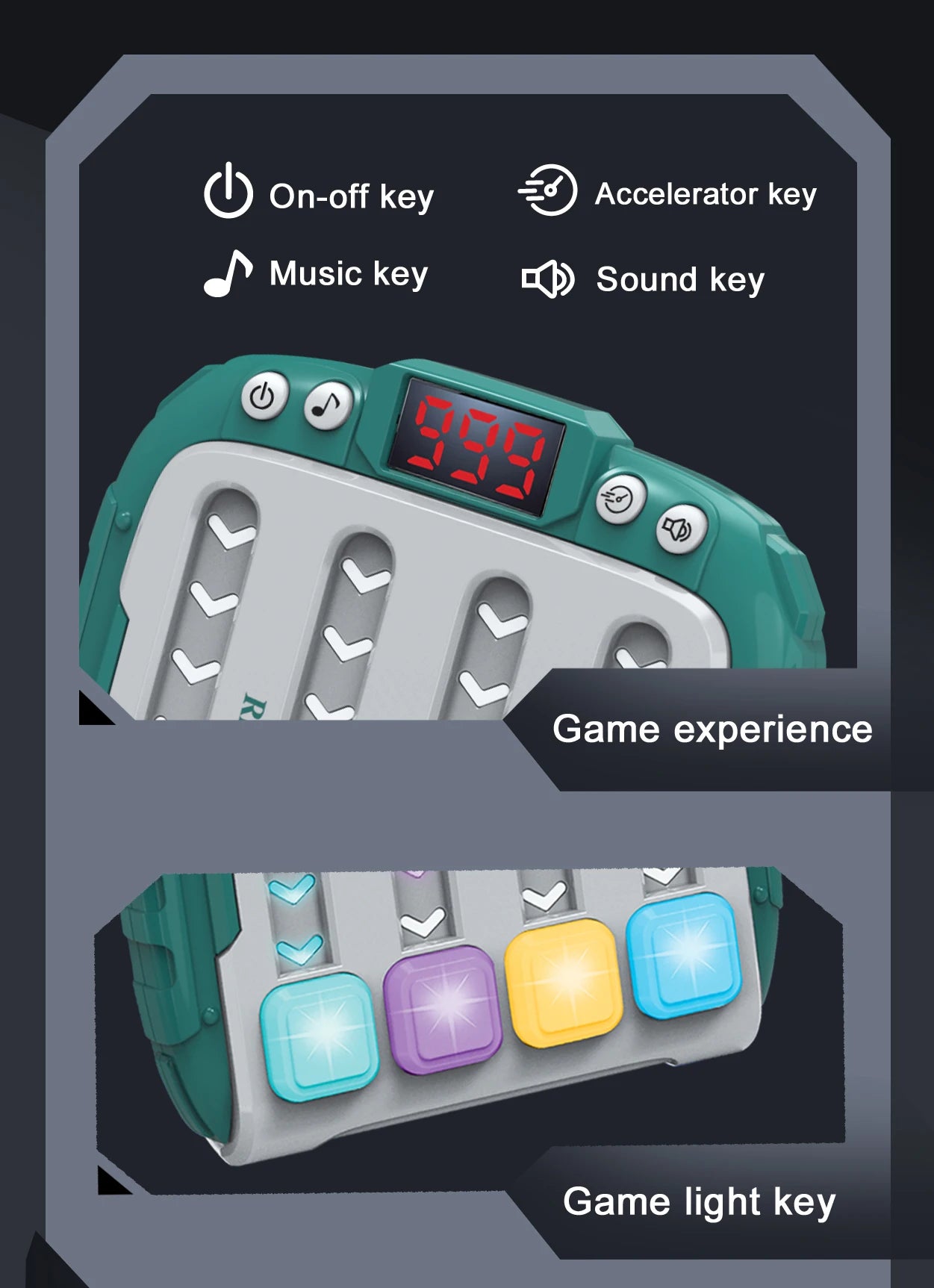 Entertainment stress-relief games that develop hand skills and brain training, music rhythm master board game