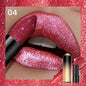 Blushimmer metallic shimmer lipstick with pearly glitter shine, creamy texture, and high color payoff for smooth party makeup application.
