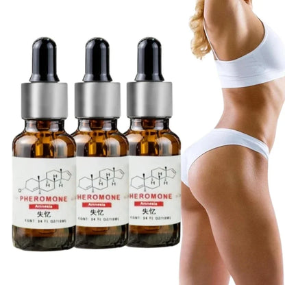 Blushimmer androstenone pheromone oil bottle, designed to enhance attraction and sexual appeal for men and women.