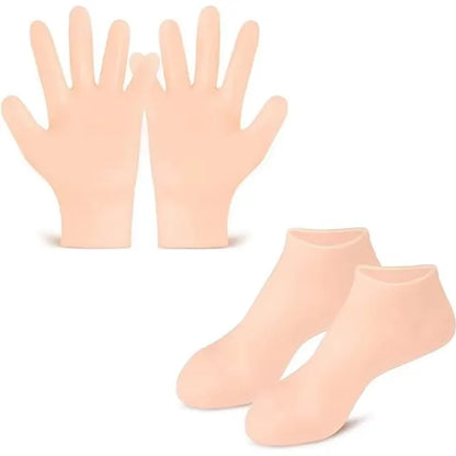Silicone Exfoliating Socks & Gloves Anti Slip Foot & Hand Spa Mask Hands Peeling Gloves Prevents Dryness Feet/Hand Care Tools