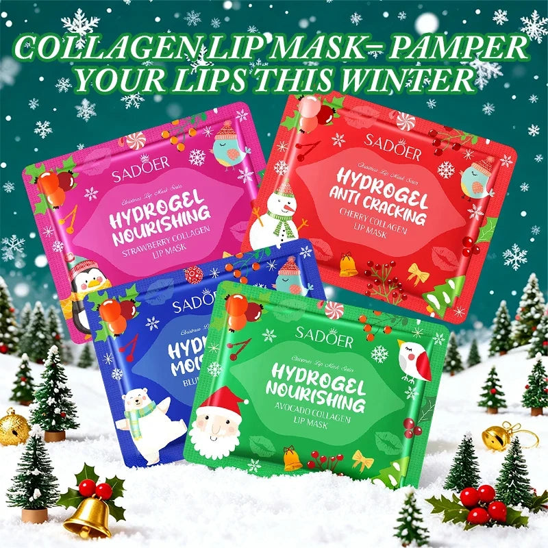 Blushimmer Gel Collagen Lip Mask crystal pads for moisturizing, anti-wrinkle, firming, and hydrating lips.
