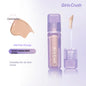 Blushimmer Girlscrush liquid concealer and velvet sunscreen with brightening and moisturizing properties, applied on the skin.