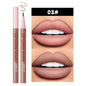 Blushimmer QIBEST matte liquid lipliner pencil with waterproof, plumping stain for natural lip contour and precise lip outline.