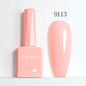 Blushimmer CANNI Hema Free Nail Gel Polish Fall Color Collection with semi-permanent diamond long wear top coat in red and nude jelly shades.