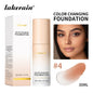 Waterproof Color Changing Liquid Foundation Centella Korean High Coverage Foundation Cream For Face Base Makeup