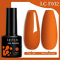 Colorful LilYCUTE 7ml gel nail polish bottles in various shades, featuring long-lasting semi-permanent UV gel varnish for manicure art.