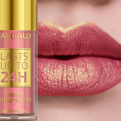 Blushimmer 14-color glitter metallic lip glaze set featuring shiny, long-lasting waterproof liquid lipsticks and lip glosses.