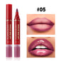 Lip Pencil Liquid Liner Double Head 2in1 Waterproof Tint Nude Oil Plump Gloss Mirror Lasting Moisturizing