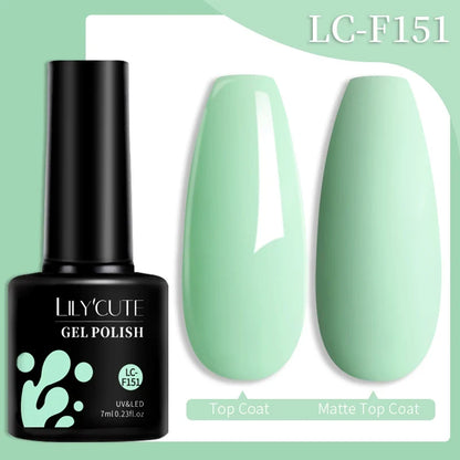Blushimmer LilYCUTE 7ml colorful gel nail polish with 129 shades, long-lasting semi-permanent UV gel for manicure and nail art.