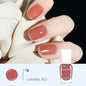 Blushimmer no-bake water-based nail polish in 40 colors with glitter sequins, long-lasting, quick-drying nude nail polish.