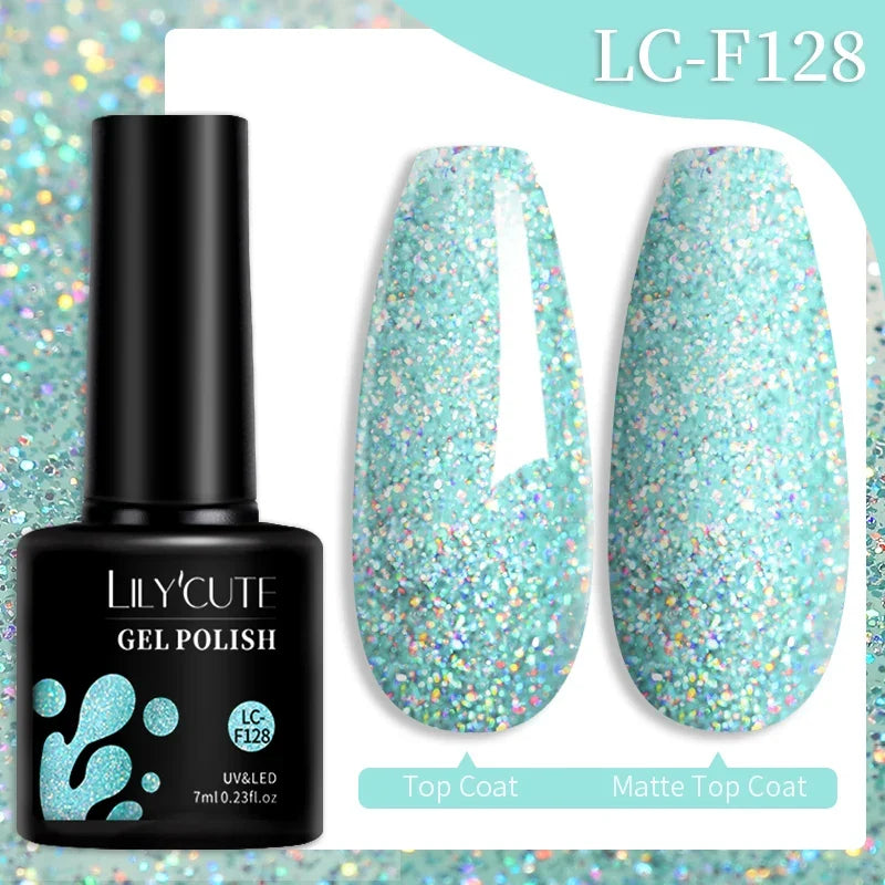 Colorful 7ml gel nail polish by Blushimmer, featuring vibrant shades for long-lasting semi-permanent manicure and nail art.