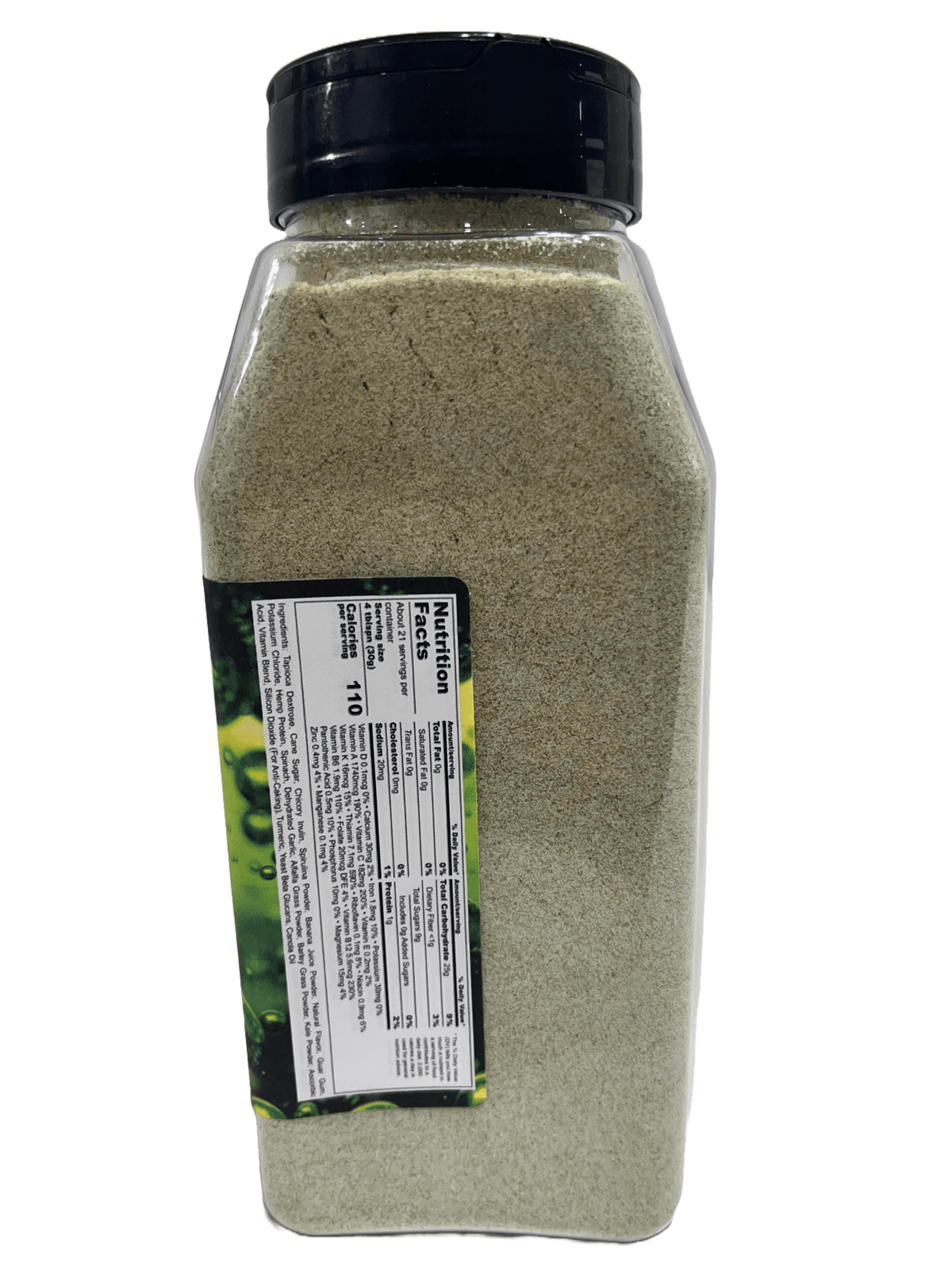 Hi-West Simple Greens Drink Mix in a green powder pouch, showcasing the green drink product from Hi-West Foods, Inc.
