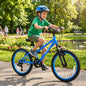 20-inch kids mountain bike with adjustable seat by GBruno Store, featuring sturdy frame and colorful design for young riders.