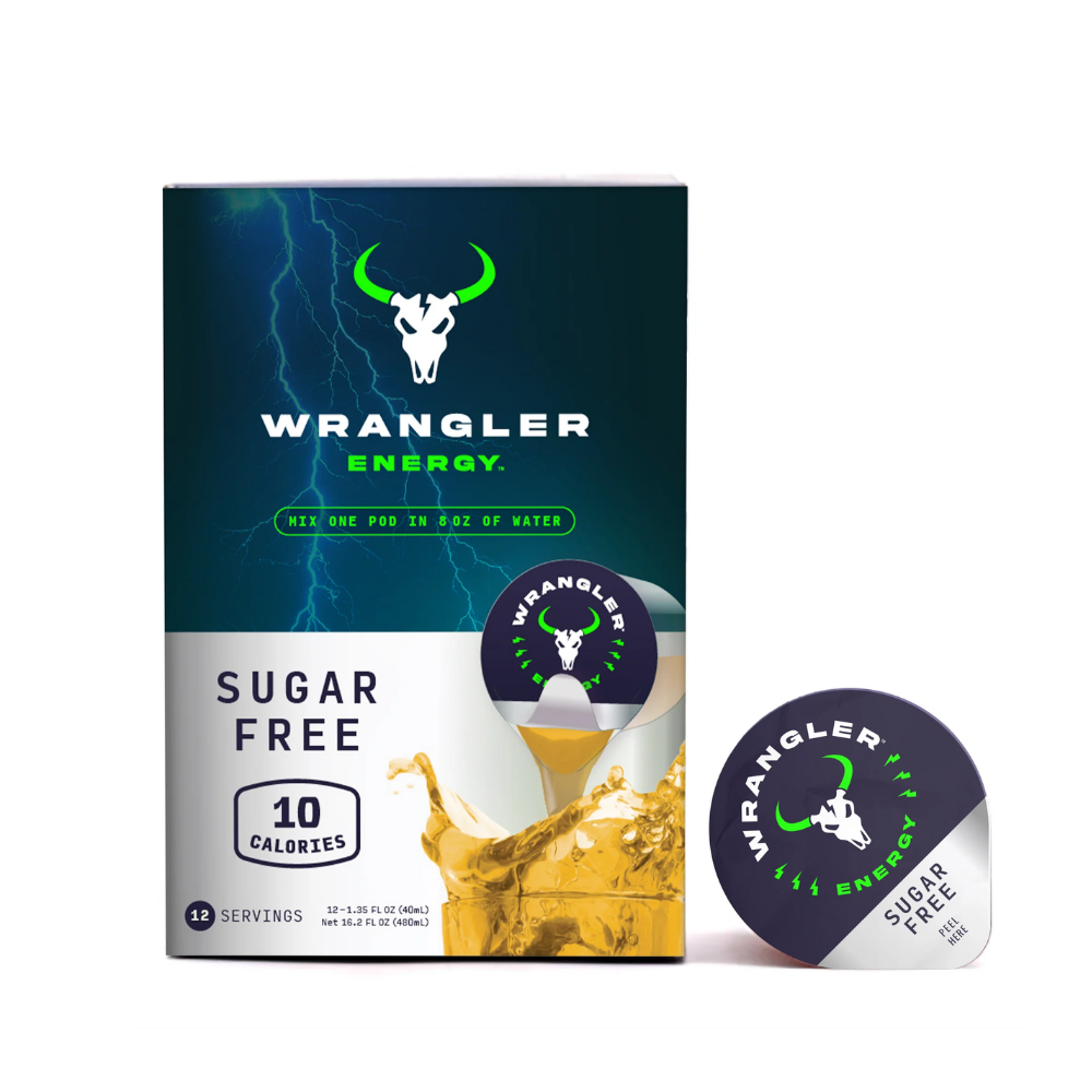 Java House Wrangler Liquid Energy Pods, sugar-free energy supplement in sleek, portable pods for quick energy boost.