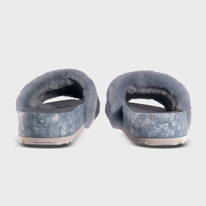 Fleks San Ysidro Slide in fog color, casual slip-on sandal with comfortable straps and cushioned sole for everyday wear.