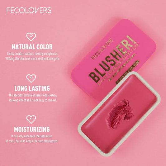 Blushimmer waterproof cream blush for cheeks, natural pink color, long-lasting, easy to blend face makeup cosmetic.