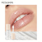 Blushimmer waterproof lip gloss in coral, pink, and skin tones with shimmering, moisturizing liquid formula and long-lasting shine.