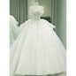 New Off Shoulder Wedding Dress Luxury Bridal Gown EDW324