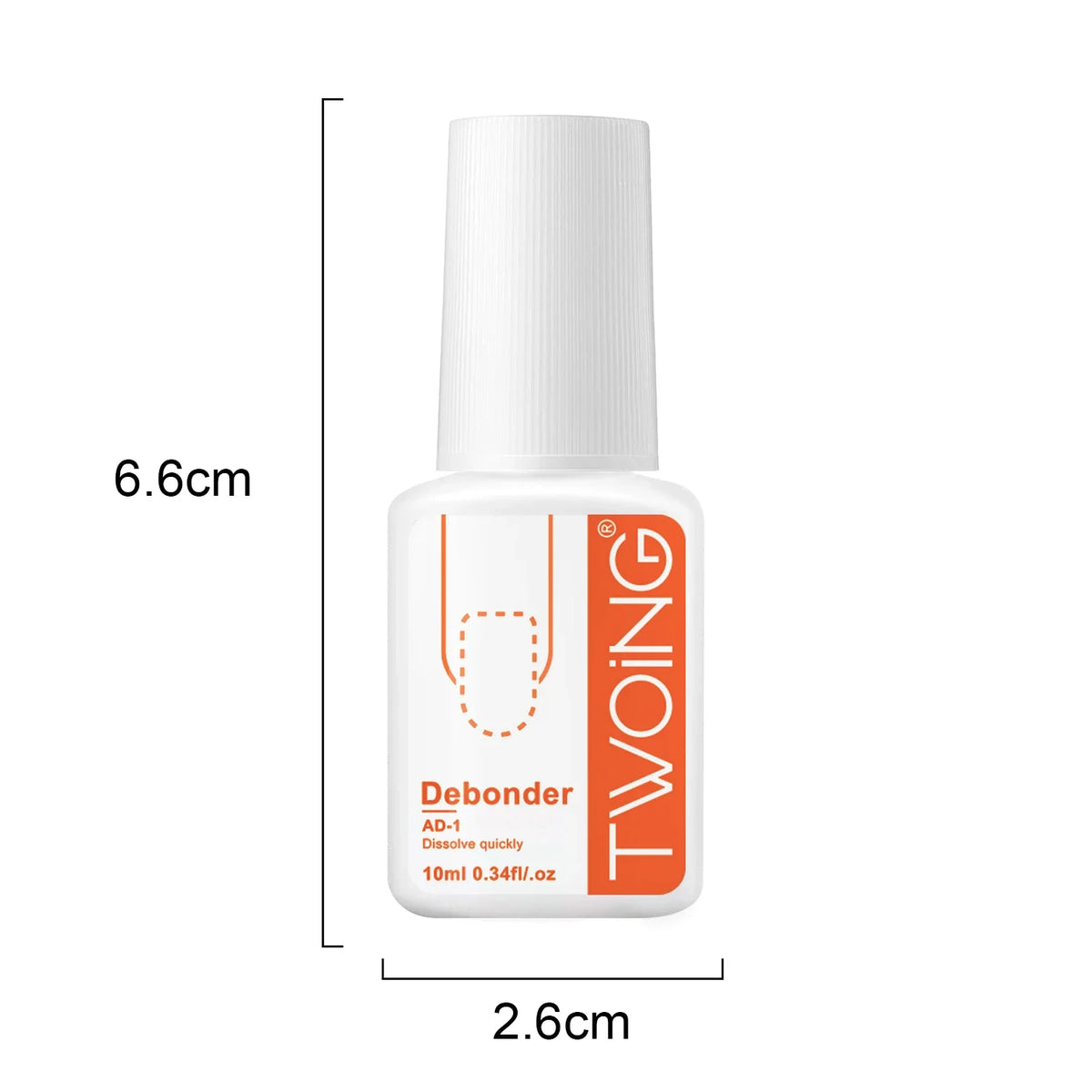 Blushimmer 10ml debonder glue for removing false nails and rhinestones, fast-dissolving liquid manicure removal tool.