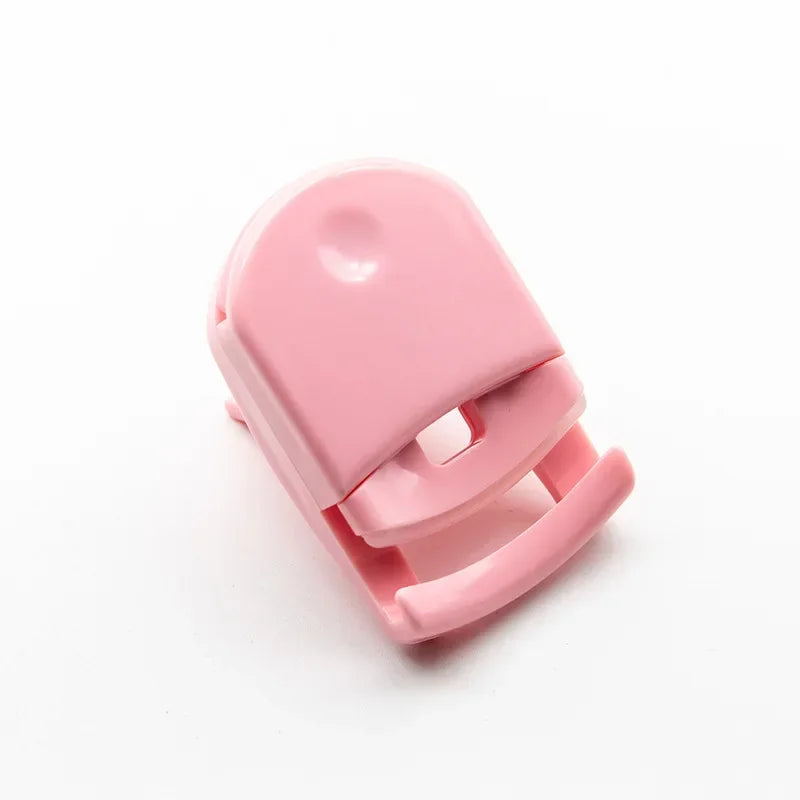Blushimmer mini eyelash curler with multicolor folding design, professional false eyelash curling clip for beauty and makeup.