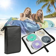 80 Discs DVD CD Storage Wallet Double-Sided Zipper Case Multi-Purpose Media Binder Album for Blu-ray Game Discs