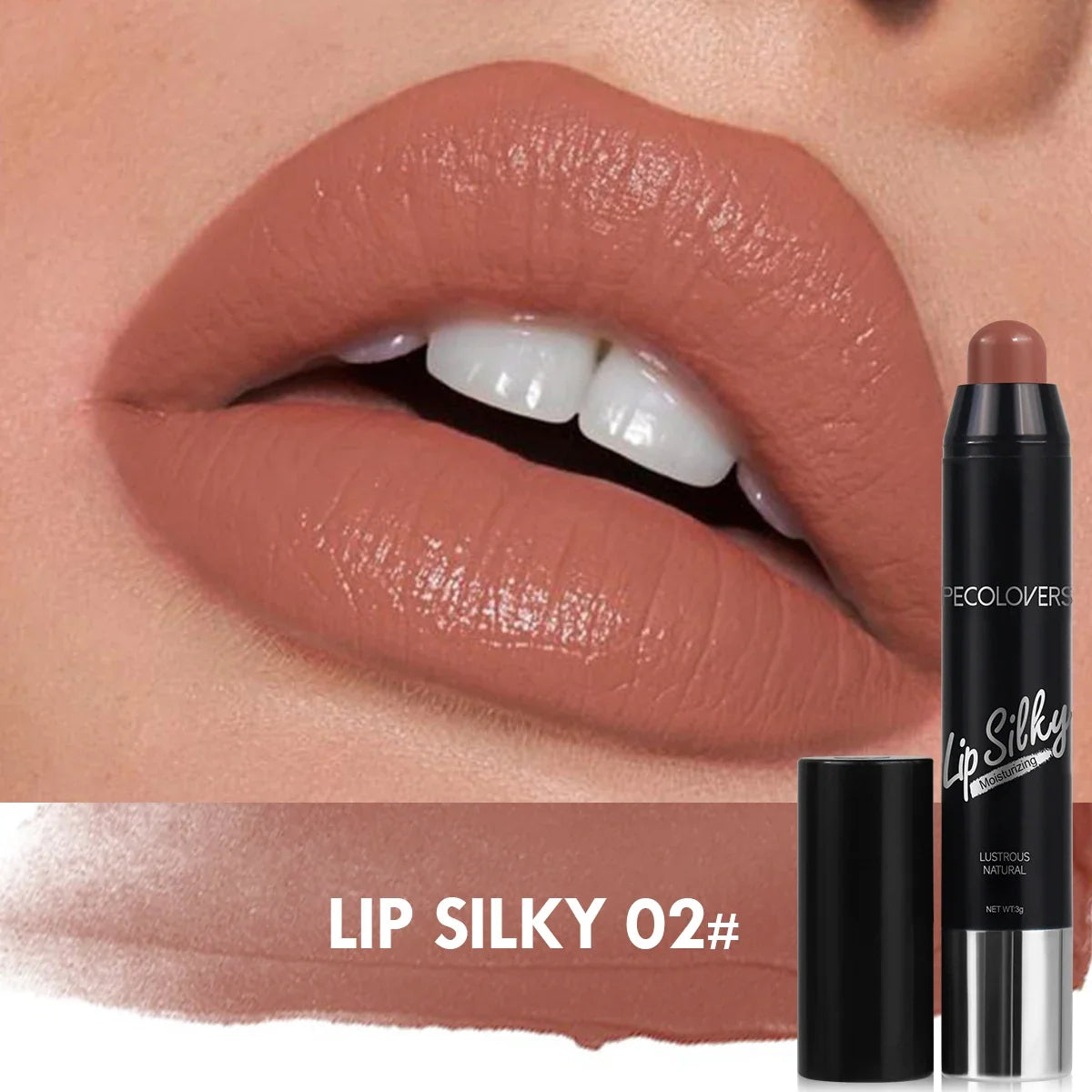 Blushimmer waterproof matte lipstick pencil with nude lip stain and long-lasting, non-stick cosmetic lip makeup in a sleek pen.