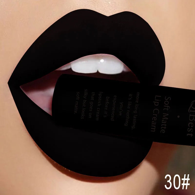 Blushimmer hot velvet matte nude lip gloss in red, long-lasting waterproof liquid lipstick with a non-stick cup finish for women.