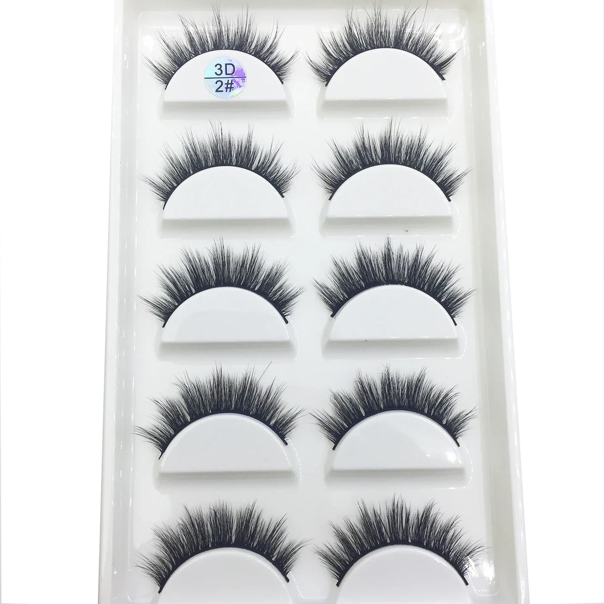 Blushimmer 15 style 3D faux mink false eyelashes with thick, wispy, natural look for dramatic eye makeup.