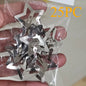 10/25/50/100pcs Y2K Silver Star Hair Clips High Quality Star Hair Clip Metal Clip Silver Pentagram Bb Clip Hair Accessory
