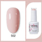 Blushimmer Clou Beaute 15ml semi-permanent gel nail polish with red, black, white, green neon colors and velvet top coat.