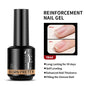 Blushimmer BORN PRETTY Milky Pink Rubber Base Gel Nail Polish with glitter, 15ml semi-permanent soak-off UV LED gel for nails