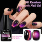 9D Rainbow Cat Magnetic Gel Nail Polish Chameleon Galaxy Effect Magnetic Semi Permanent Soak Off UV Gel Varnish Nail Supplies