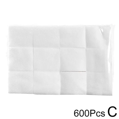 Set of 450/500/600pcs Blushimmer disposable makeup cotton wipes for facial cleansing and makeup removal.