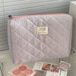 Pink Blushimmer Airfriend makeup bag with soft, cute cosmetic design, ideal for travel and organizing toiletries.