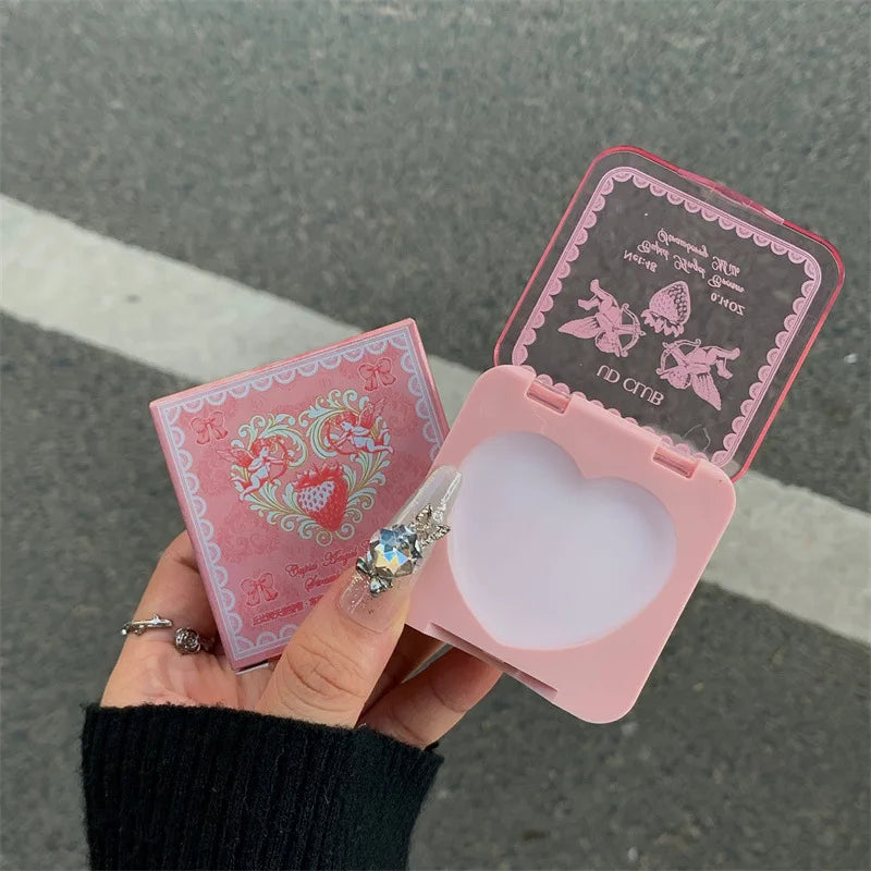 Blushimmer Cupid Perfume Eros, a unisex solid fragrance with fresh floral, fruity notes of strawberry, gardenia, and apple.