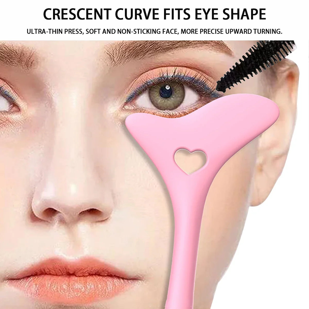 Blushimmer silicone eyeliner stencil set with winged tip aid and mascara shield for precise makeup application