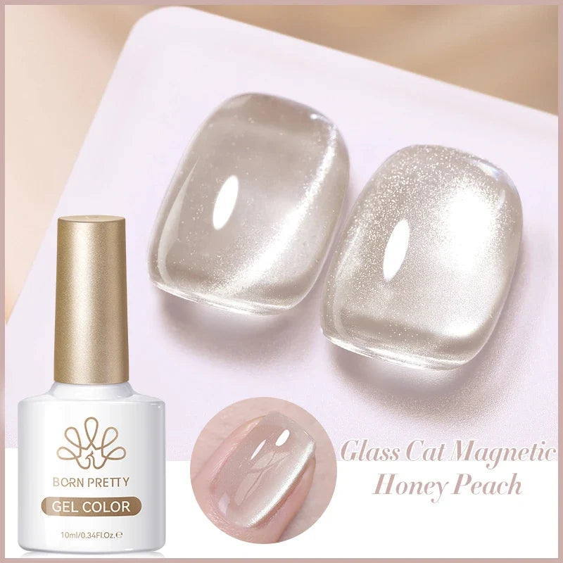 Born Pretty 117 Colors Cat Magnetic Gel Nail Polish in 10ml bottle, showcasing vibrant semi-permanent manicure and full coverage varnish.