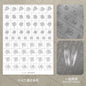 Kaniu Transparent Hollow French Nail Stickers Snowflake Starry Design Nail Art Decal Self-Adhesive Manicure Stencil Template