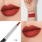 Blushimmer waterproof matte lipliner pencil in red contour tint for long-lasting, moisturizing lip makeup.