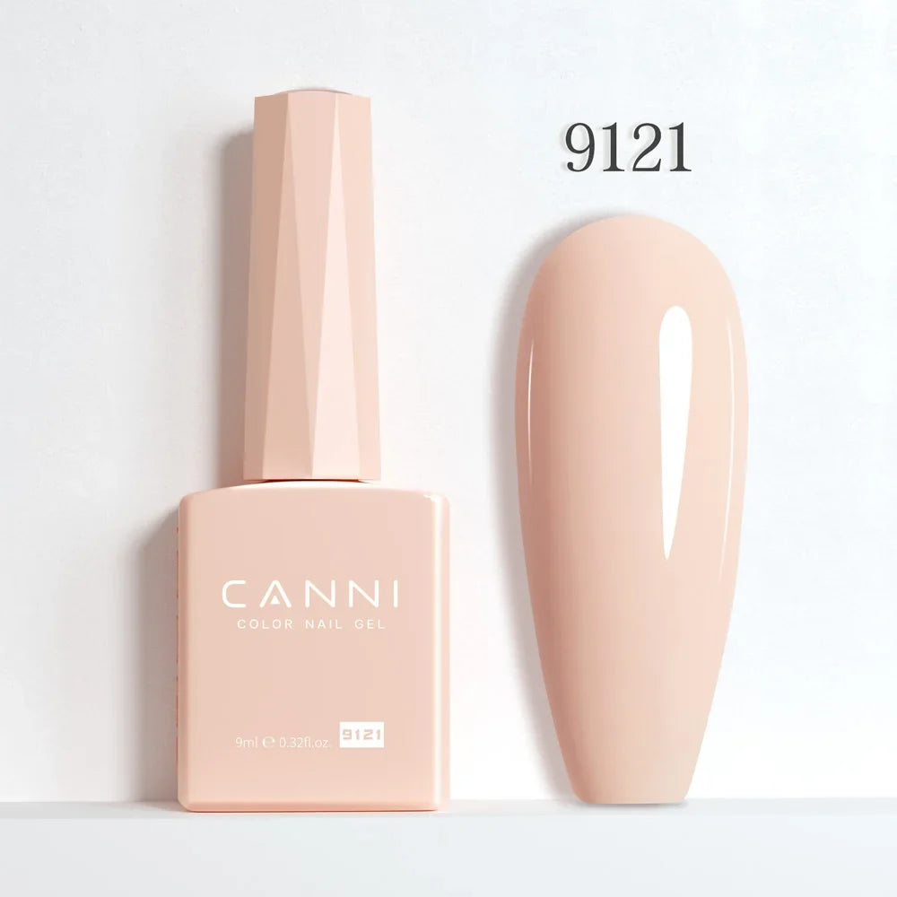 Blushimmer CANNI Hema Free Nail Gel Polish Fall Color Collection with semi-permanent red and nude gel polish and long-lasting top coat