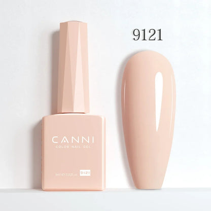 Blushimmer CANNI Hema Free Nail Gel Polish Fall Color Collection with semi-permanent red and nude gel polish and long-lasting top coat
