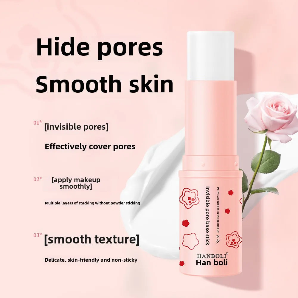 Blushimmer Invisible Pore Cream primer stick for matte, oil control, smooth brightened face skin, minimizing pores.