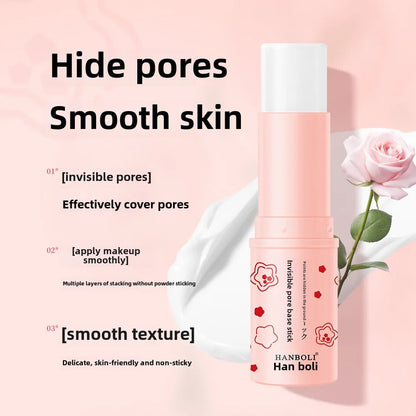 Blushimmer Invisible Pore Cream primer stick for matte, oil control, smooth brightened face skin, minimizing pores.
