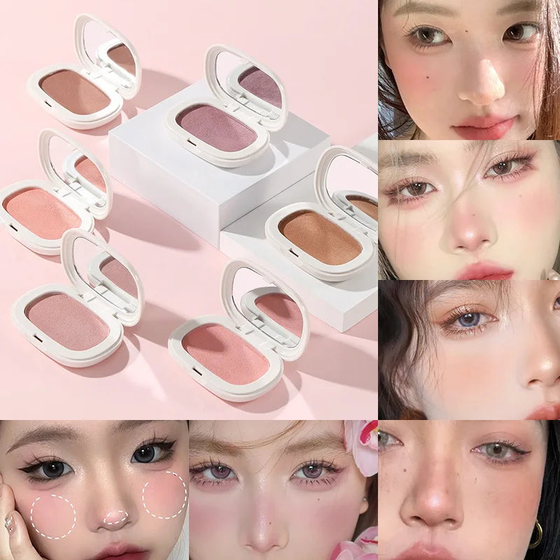 Blushimmer Phantom Bear single-color blush cream in Mochi texture, natural matte finish, powder-free, long-lasting, low-saturation.