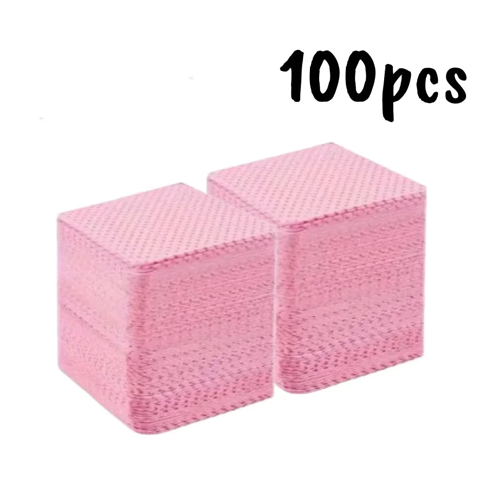 Box of 20/600 lint-free nail wipes for gel cleaning and nail polish removal, Blushimmer nail care and beauty cleaning tool.