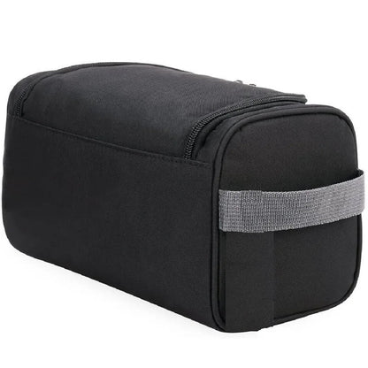 Waterproof Blushimmer portable makeup bag with hanging design, unisex cosmetic organizer for toiletries, shaving, and makeup storage